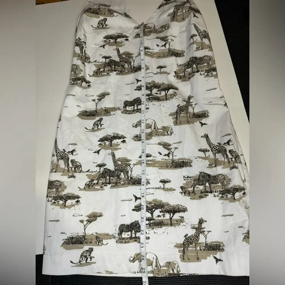 Banana  republic Women’s dress giraffe Elephant Sz6 - Picture 10 of 12